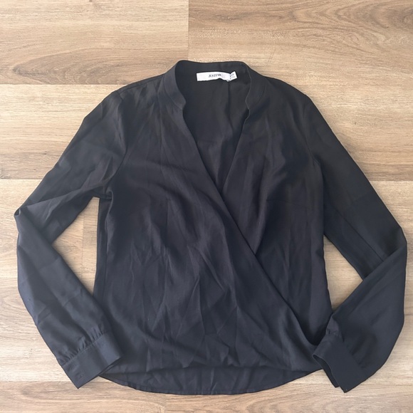 JustFab Woman’s Sheer Wrap Blouse- EUC - Picture 12 of 12